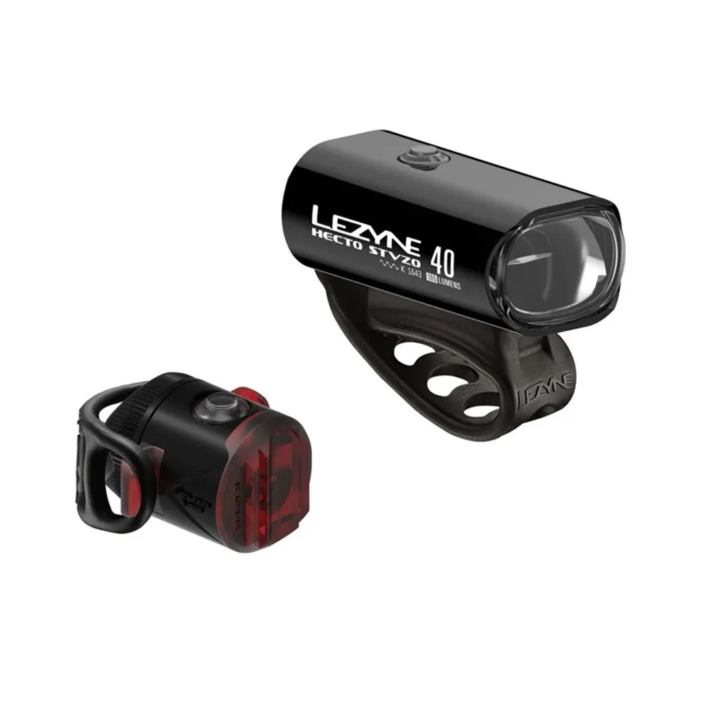 LEZYNE Lezyne Hecto Drive STVZO 40/Femto USB STVZO Light Set Black/Hi Gloss